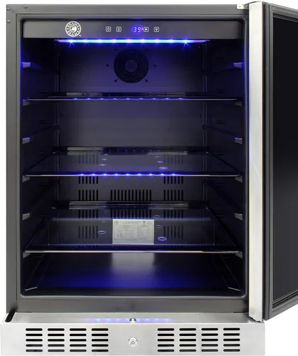 Vista 9 de BRAMA Refrigerador exterior integrado o independiente con descongelación automática, pantalla LED y panel de control