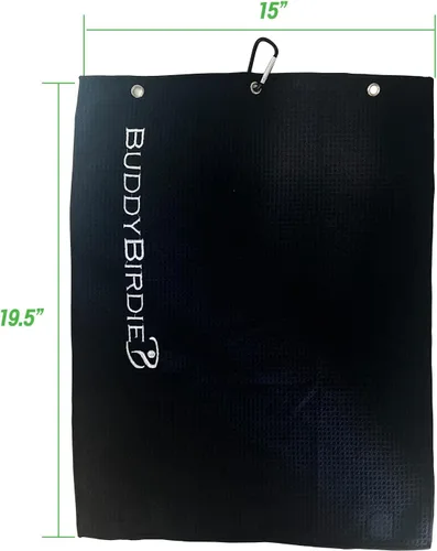 Vista 6 de Magnet-it - Toalla de golf magnética de tres pliegues Patrón de gofre de microfibra Fuerte sujeción para bolsas de golf Accesorios de golf