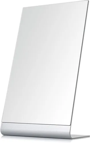 Vista 10 de NEZZOE Espejo de maquillaje sin marco de 12 x 7 pulgadas, espejo de 12 in-plata