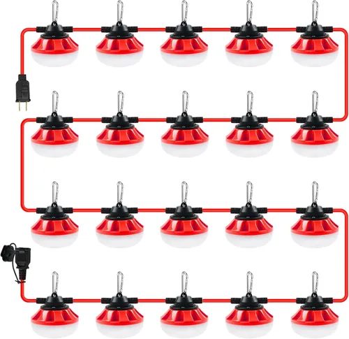 Vista 15 de Grado industrial de las luces LED de la cadena de la construcción de 50FT libre para el gancho de escalada