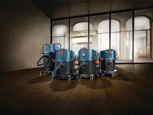 Vista 3 de BOSCH VB090F - Paquete de 5 bolsas de filtro de vellón para usar con extractor de polvo VAC090, 9 galones, color blanco
