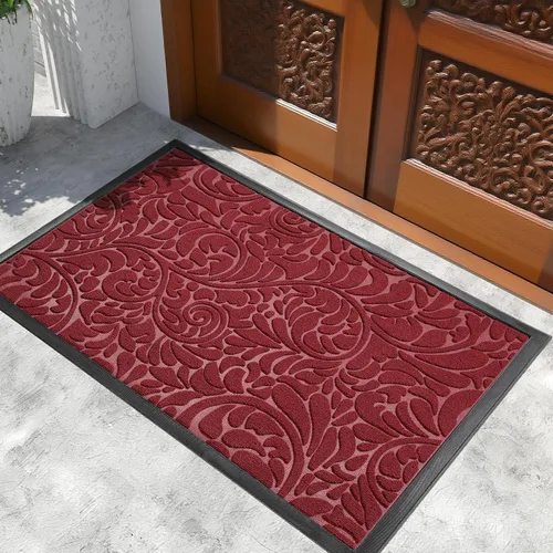 Vista 23 de Yimobra Tapete para puerta de entrada exterior, 29.5 x 17 pulgadas, impermeable, resistente, para puerta delantera, tapete antideslizante resistente