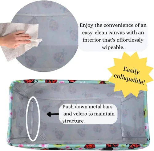 Vista 121 de NGIL Bolsa de comestibles reutilizable extra grande plegable de gran tamaño para comestibles, almacenamiento, picnic, playa, Estampado