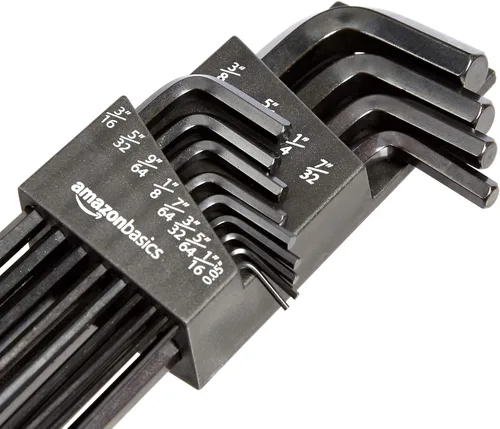 Vista 6 de Amazon Basics Juego de llaves hexagonales de brazo largo de 22 piezas - SAE/métricas
