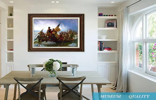 Vista 2 de ELITEART - Washington Crossing the Delaware por Emanuel Gottlieb Leutze pintura al óleo de reproducción de pinturas al óleo giclée impresiones