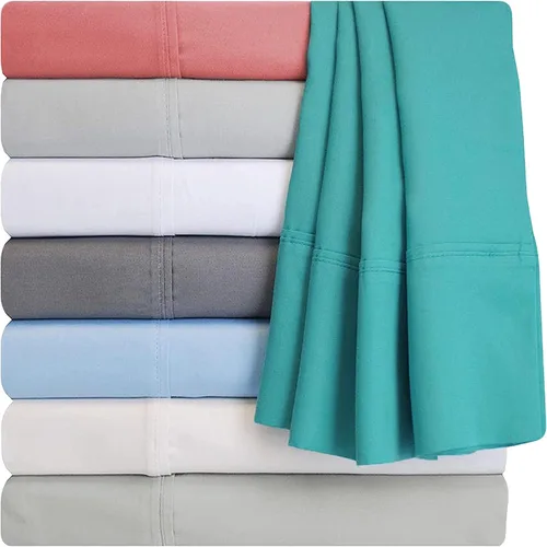 Vista 4 de SUPERIOR Juego de 2 fundas de almohada de mezcla de algodón, fundas protectoras de almohada para el hogar o el dormitorio, paquete de 2, artículos