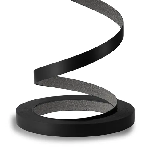 Vista 25 de Bandas de borde de PVC negro, rollo de 1 1/2 "x 10 pies - Borde flexible pre-pegado