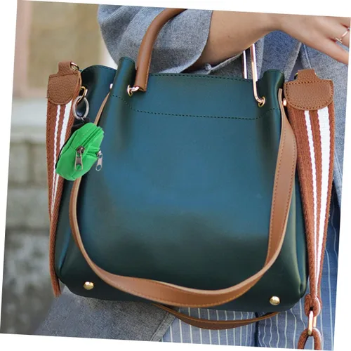 Vista 9 de 1 juego de mini mochila, monedero, llaveros con cremallera, bolsas de cambio, lindo mini bolso llavero colgante para llaves y artículos esenciales