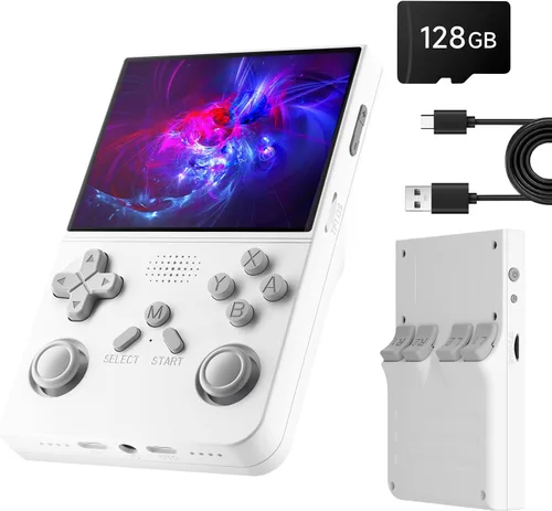 Vista 13 de R40 - Consola de juegos portátil retro - Sistema de código abierto, pantalla IPS de 3.5 pulgadas, más de 18.000 juegos clásicos, tarjeta TF de 128