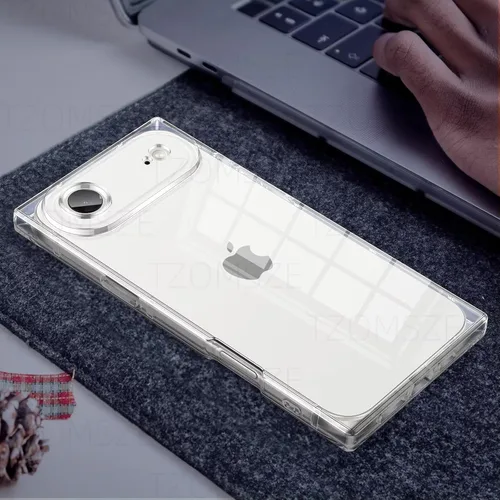 Vista 6 de Tzomsze Funda compatible con iPhone Air Clear, protección de cámara, esquinas reforzadas, TPU delgada, a prueba de golpes, para mujeres y niñas, 6.5