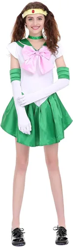 Vista 3 de Angelaicos Vestido de disfraz de bloque de color para mujer
