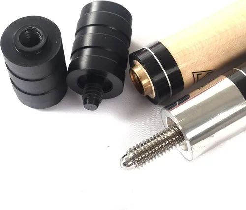 Vista 8 de Cuesoul Juego de taco de billar de madera de arce de 58 pulgadas, 19 oz/20 oz, punta de 11.5 mm/13 mm [peso ajustable]