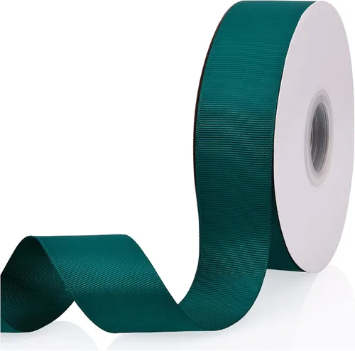 Vista 101 de Cinta de grogrén de doble cara de color liso azul bebé de 1-1/2 pulgadas x 50 yardas para envolver regalos, bodas, fiestas, manualidades, lazos