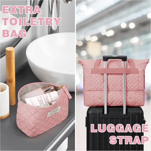 Vista 4 de Bolsos Weekender para mujer, Rosado