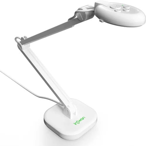 Vista 9 de Cámara de documentos USB INSWAN INS-1 — 8MP Ultra HD, enfoque automático, LED, micrófono incorporado, compatible con Windows, Mac, iPad, Chromebook
