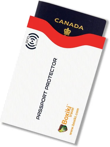 Vista 5 de Fundas de bloqueo RFID para pasaporte y tarjetas de crédito, Blanco, Blanco - 15 piezas