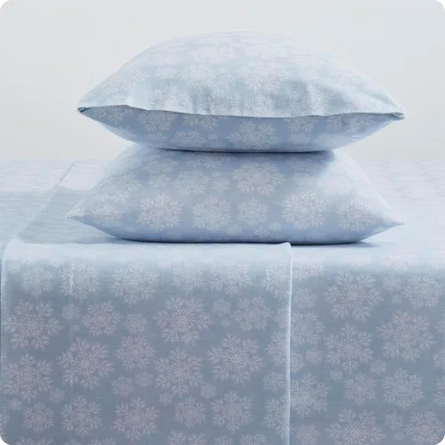 Vista 13 de Tahari Home - Sábanas matrimoniales, ropa de cama de franela de algodón de 4 piezas con fundas de almohada a juego, cepilladas para mayor suavidad