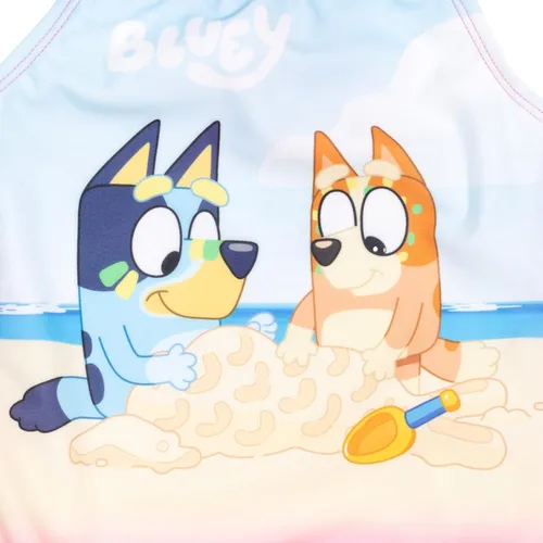 Vista 5 de Bluey Bingo - Traje de baño de una pieza para bebés a niños pequeños, Azul, rosa.