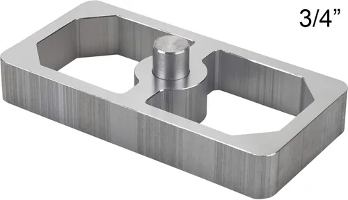 Vista 4 de Bloque de bajada de resorte de hoja de aluminio de 1 pulgada – Universal, versátil para ajuste de altura de manejo, 2.5 pulgadas de ancho x 5
