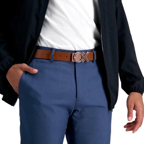 Vista 5 de Calvin Klein Cinturón de hebilla con logotipo grabado casual para hombre