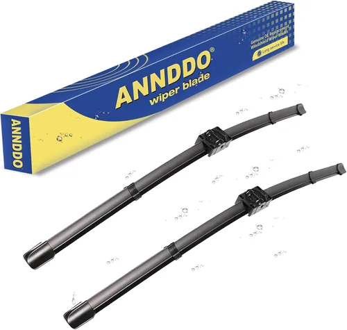Vista 36 de ANRDDO Limpiaparabrisas de repuesto de fábrica para Audi A6 C6 S6 A6 2005-2011 Juego de limpiaparabrisas de 22"+22" con bloqueo superior