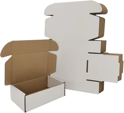 Vista 19 de Paquete de 25 cajas de envío pequeñas de 4 x 4 x 1 pulgadas, sobres de cartón corrugado negro para negocios de embalaje por correo (BK441-25)