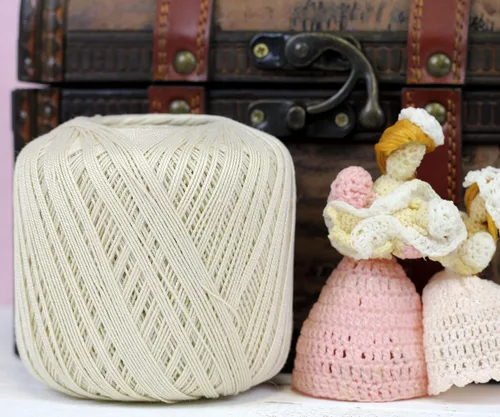Vista 4 de Hilo de croché Threadart, 100 % algodón, talla 10 Soft pure cotton crochet thread for lace, doilies, amigurumi and crafts. Smooth finish with