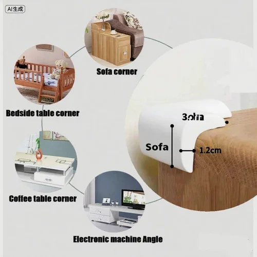 Vista 109 de Protectores de espuma compatibles con anclaje de pared para muebles, protectores de espuma para paredes, protectores de esquina con funciones