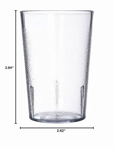 Vista 10 de Carlisle FoodService Products 55268107 Vaso de plástico apilable resistente a roturas, 8 oz., transparente (paquete de 6)
