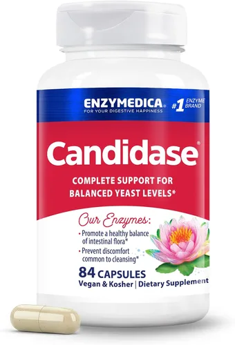 Vista 11 de Enzymedica, Candidase, Enzimas para Apoyo de Limpieza Suave, Salud Intestinal, 120 Unidades Enzymes for Gentle Cleansing Support for Men & Women