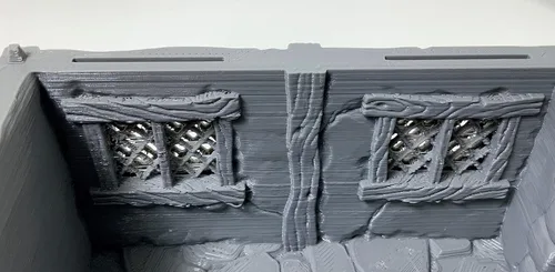 Vista 7 de Cottage - RPG - Calabozos y Dragones - DND - Pathfinder - Señor del Anillo - Figura miniatura (gris/sin pintar) (Techo de tejas)