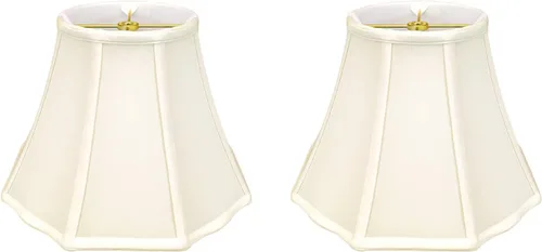 Vista 13 de Royal Designs, Inc. Pantalla de lámpara de esquina exterior con base acampanada y festón, BS-701-12AGL, Dorado Antiguo, 6.5 x 12 x 9.25 pulgadas