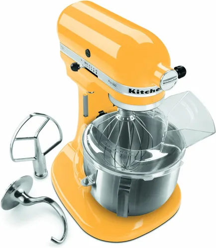Vista 31 de KitchenAid KSM150PSCV Artisan Series Batidora de pie de 5 cuartos con escudo vertedor - Caviar