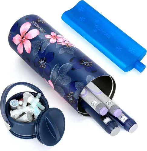 Vista 14 de YOUSHARES Estuche de Viaje Refrigerador de Insulina - Organizador Aislado de Medicamentos para Diabéticos Bolsa de Enfriamiento Portátil para Pluma