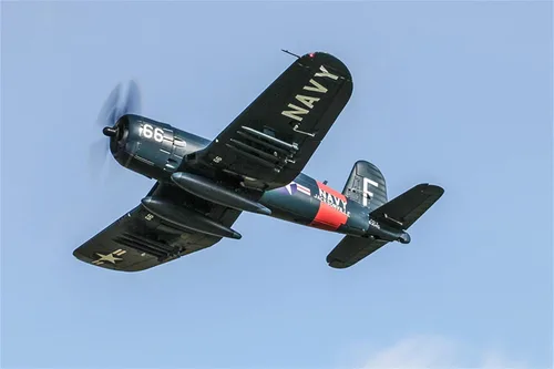 Vista 2 de Fms Avión Rc Plane 6 canales Control remoto Avión Racing Warbird 1700MM (66.9") Envergadura F4U Corsair V3 sin Reflex V2 RC Aviones para adultos PNP