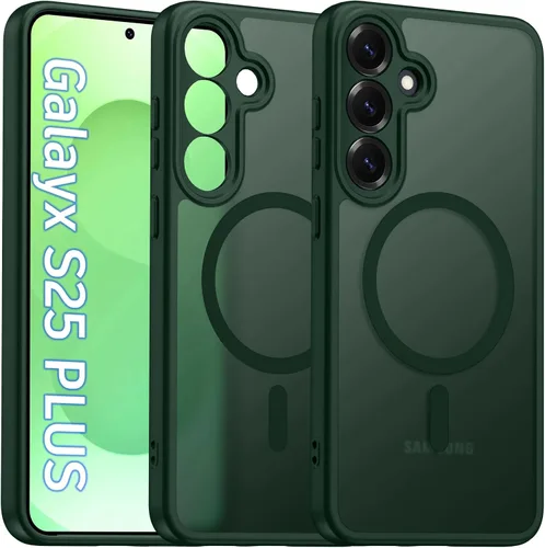 Vista 58 de Oterkin Funda magnética para Samsung Galaxy A17 mate, funda de teléfono A17 compatible con MagSafe esmerilada, translúcida, a prueba de golpes Negro