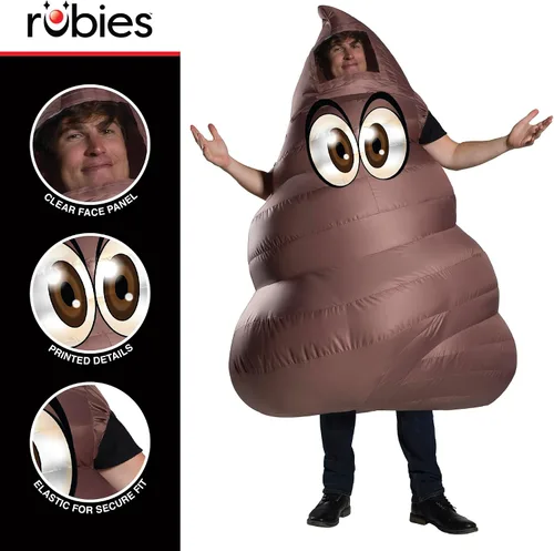 Vista 2 de Rubie's Disfraz inflable de caca para adultos, Como se muestra