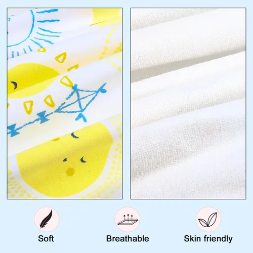 Vista 2 de 2 paquetes de falda de pañal impermeable para entrenamiento para ir al baño, pañal de tela cómodo para niños y niñas por la noche, Ciervo