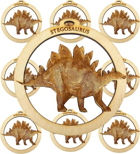 Vista 7 de Ankylosaurus - Adorno de dinosaurio para niños, adornos de Navidad para niños y niñas, lindo recuerdo de fiesta de dinosaurio, decoraciones únicas
