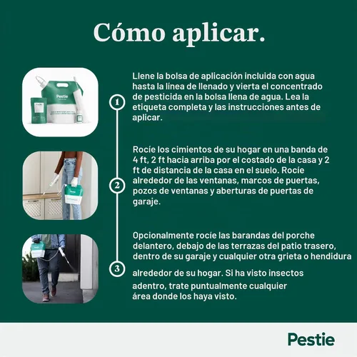 Vista 2 de Pestie Kit de control de plagas de barrera para el hogar, control experto de plagas para tu hogar, asesino de insectos de acción rápida y larga