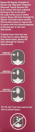 Vista 10 de BosleyMD Spray de minoxidil al 2%, tratamiento de adelgazamiento/laca para el cabello para la pérdida de cabello y el crecimiento del cabello