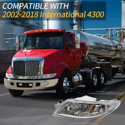 Vista 6 de aostirmotor Conjunto de faros delanteros para International 4300 (2002-2018), (lado del conductor)