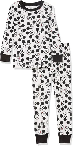 Vista 5 de Amazon Essentials Conjunto de pijama de algodón ajustado para niños
