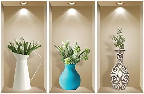 Vista 8 de NR1 - Juego de calcomanías de pared 3D, decoración de pared 3D, calcomanías de pared para sala de estar, calcomanías de pared para dormitorio