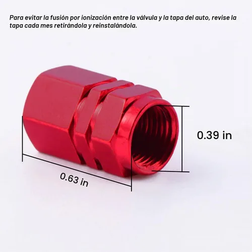 Vista 2 de EBOOT - 8 piezas de tapas para válvulas de neumáticos, cubiertas de válvulas universales para automóviles, a prueba de polvo, aluminio