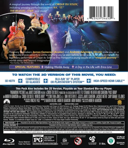 Vista 2 de Cirque Du Soleil Worlds Away Blu-ray 3D Blu-ray