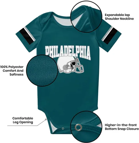 Vista 6 de OAOANS Baby Clothes Personalized Newborn Infant Apparel Baby Clothing Custom Name Number Sports 0-24 Months Boy Girl Gifts