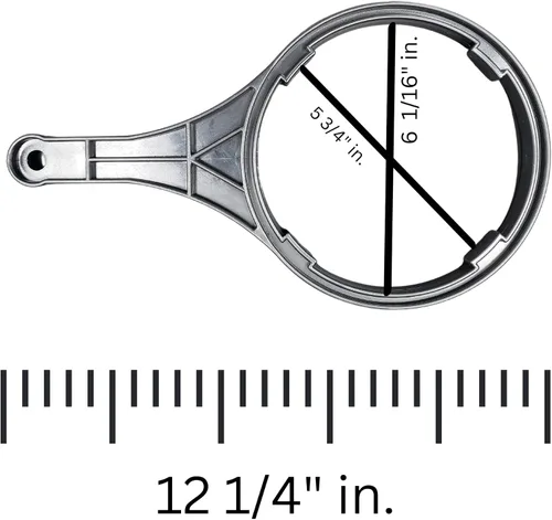 Vista 3 de IPW Industries Inc. Llave de carcasa de filtro de ósmosis inversa para sistema de filtro de agua para toda la casa - Llave de filtro RO