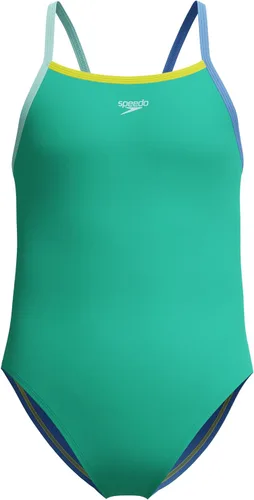Vista 22 de Speedo Traje de baño de una pieza para niña con tiras finas Azul (Blue Print)
