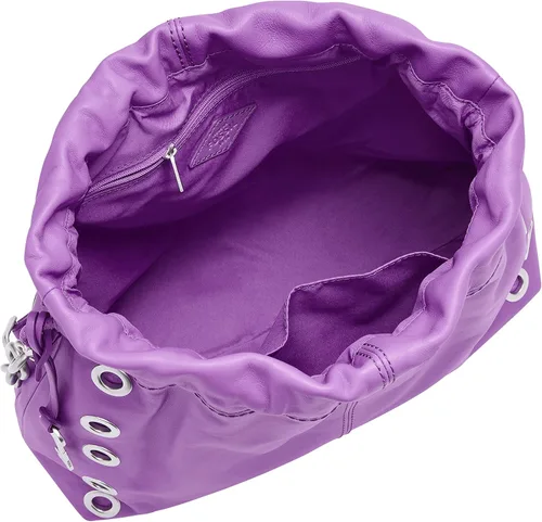 Vista 4 de Fossil Gigi - Bolso de hombro de piel con cordón para mujer
